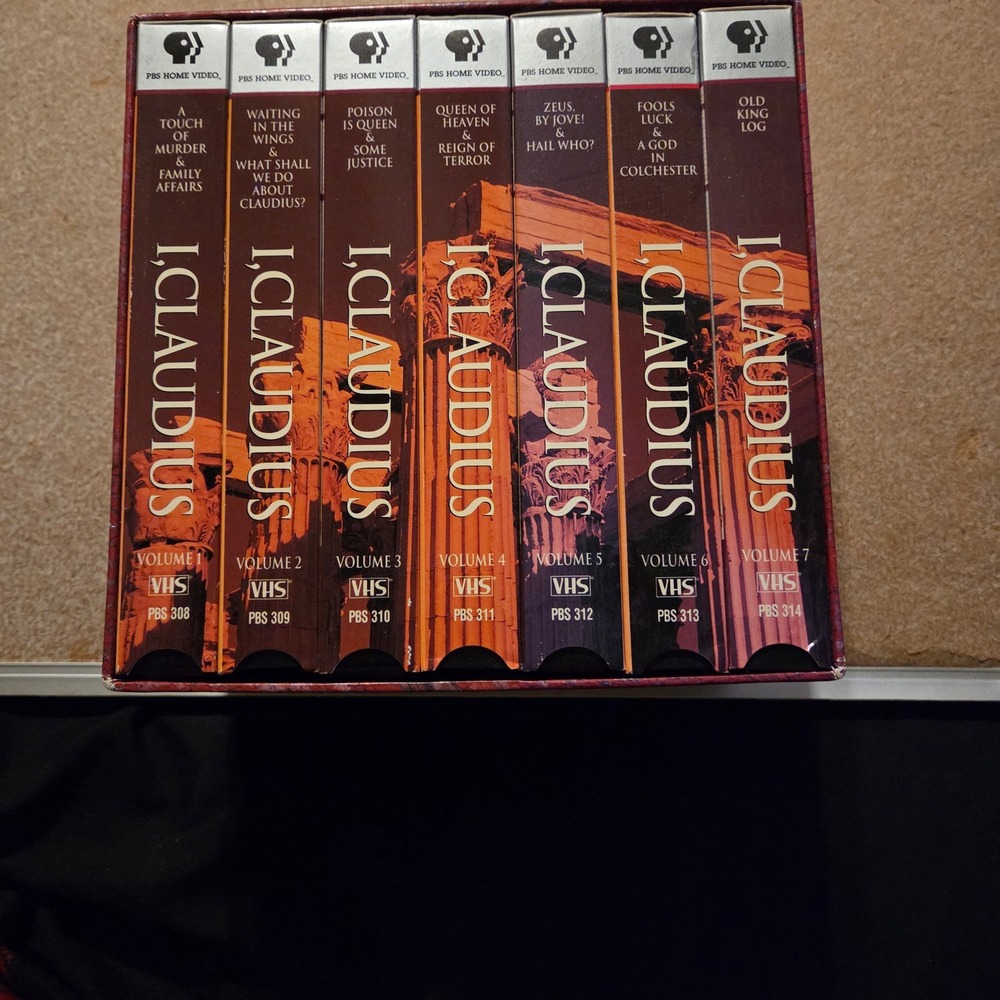 PBS I Claudius VHS‎ Box Set Masterpiece Theatre Collection OS Red 7-Tape